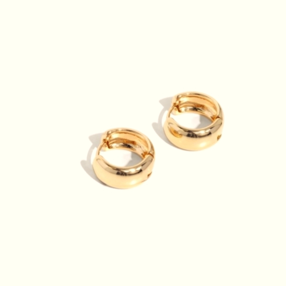 Hinged Halftime Gold Earrings